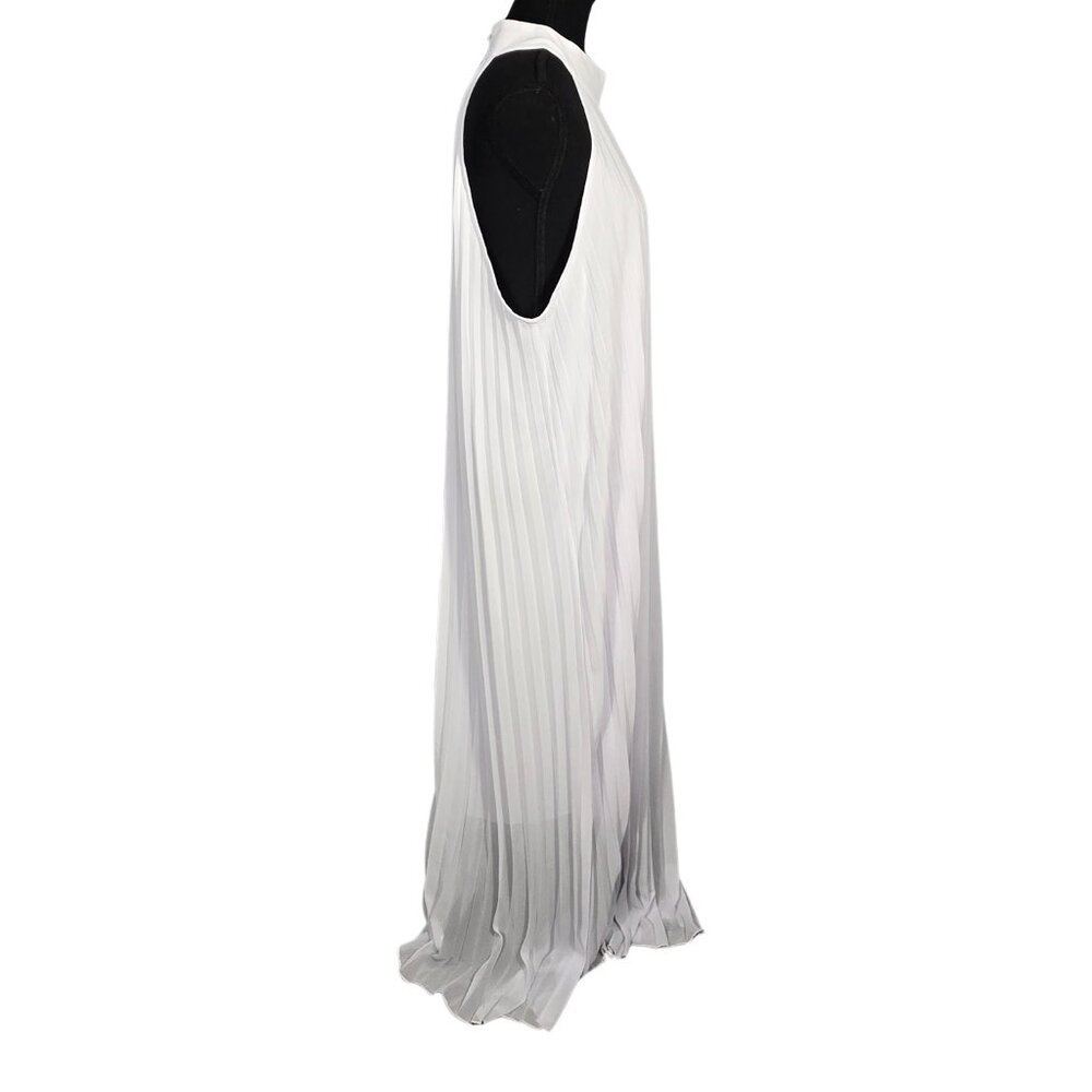 NWT | White Pleated Halter Maxi Dress | Inclusive Size 5XL | Micro-Pleats - Picture 4 of 6